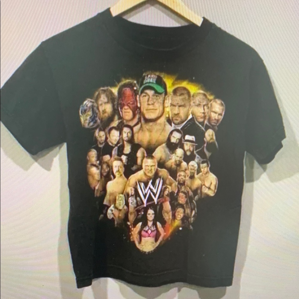 WWE Black and Yellow Graphic Tee